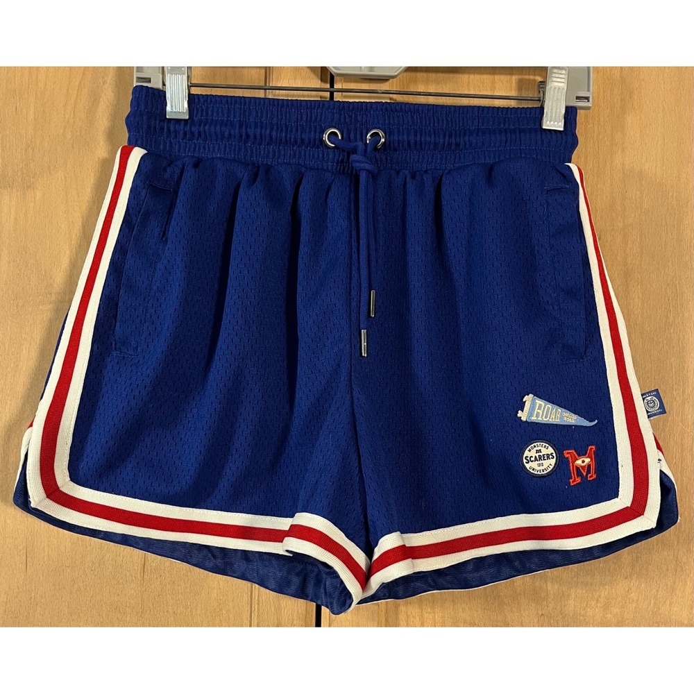 Disney Blue Athletic Shorts with Red and White Trim
